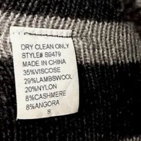 Twelfth Street by Cynthia Vincent Wool Cashmere Blend Wrap Sweater Poncho OS - Picture 5 of 5